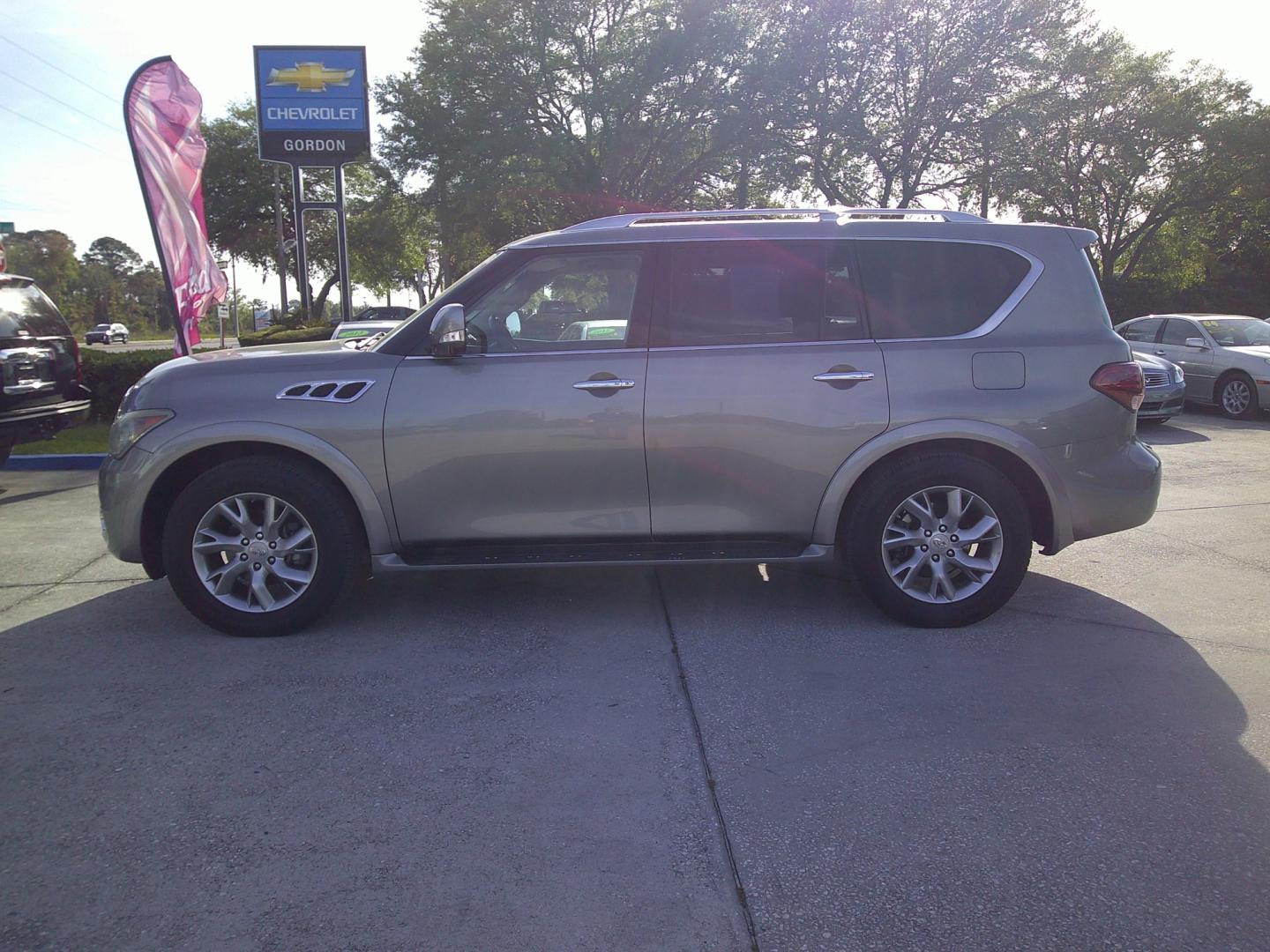 2012 GRAY INFINITI QX56 BASE (JN8AZ2NF4C9) , located at 390 Hansen Avenue, Orange Park, FL, 32065, (904) 276-7933, 30.130497, -81.787529 - Photo#4